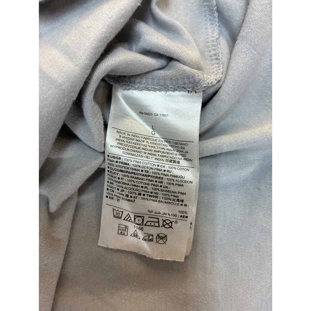 Banana Republic Luxury Touch Polo Shirt Mens‎ Large Grey Pima Cotton Micro Print